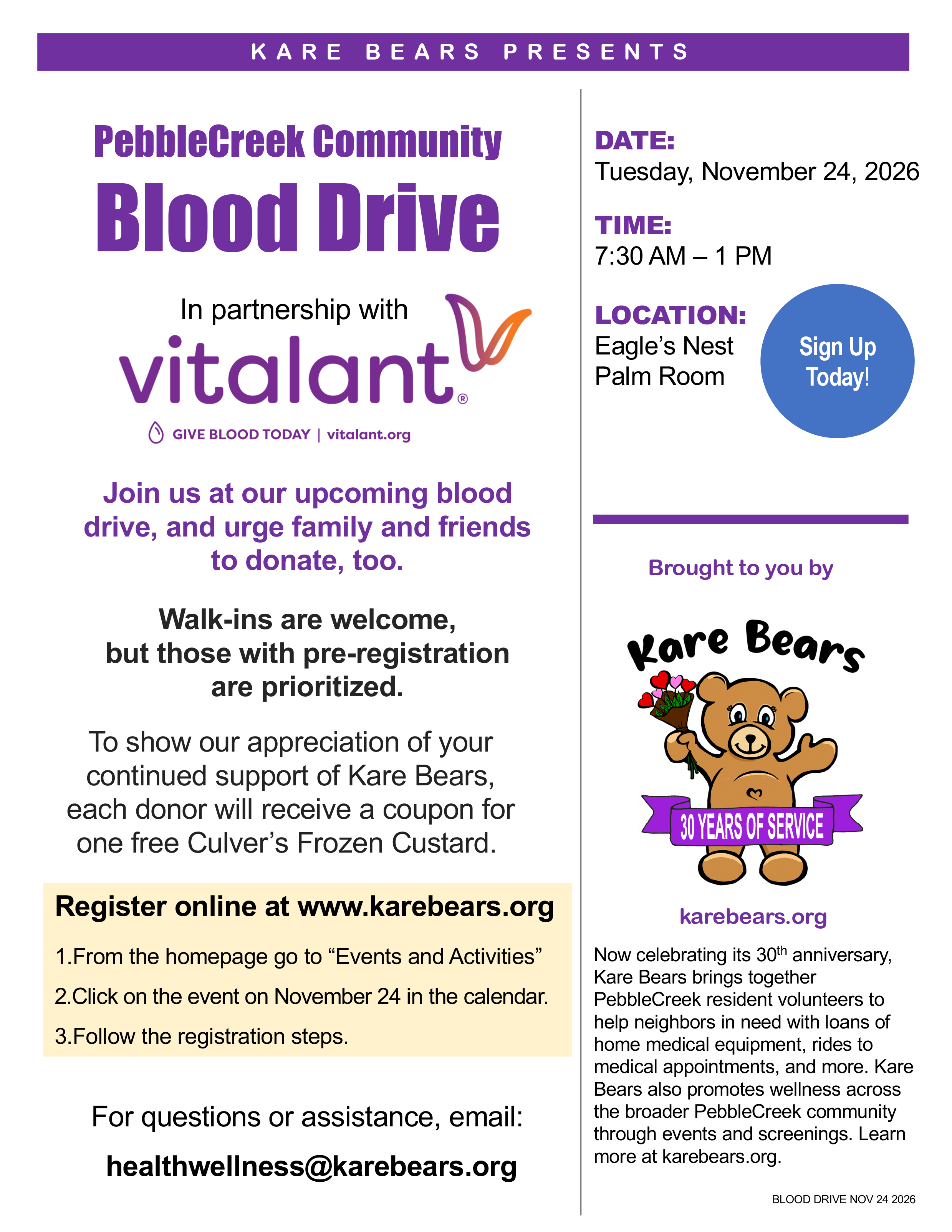 blood drive 11 2026